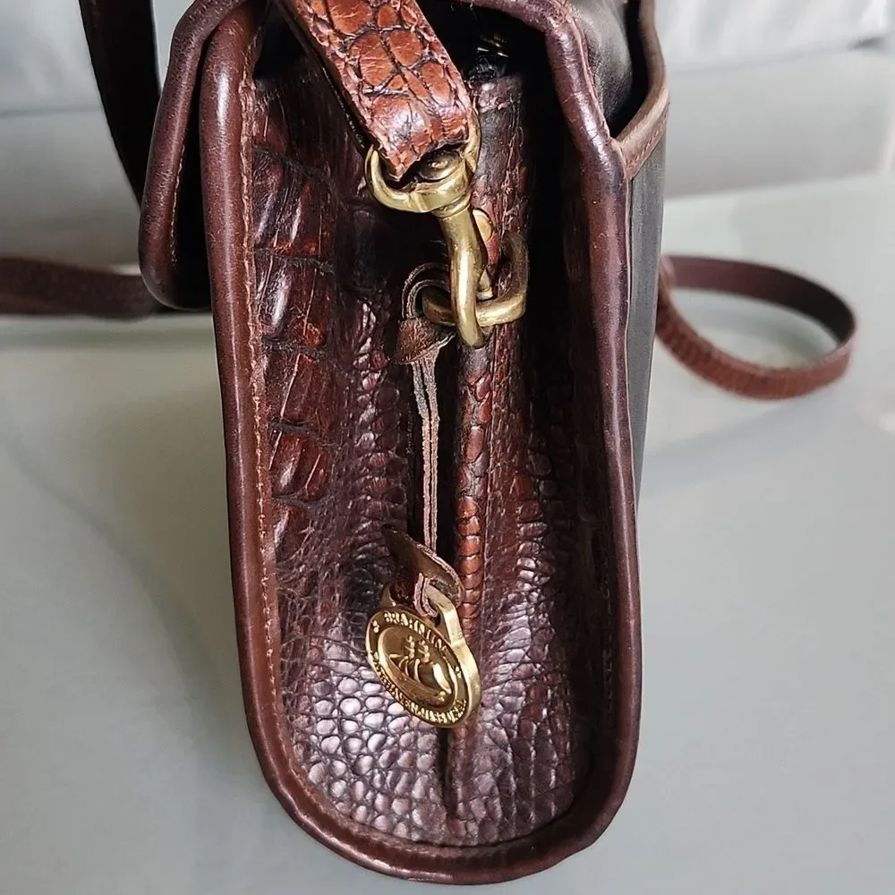 Brahmin Tuscany Vintage Americana Y2K Leather Bag In Excellent Condition